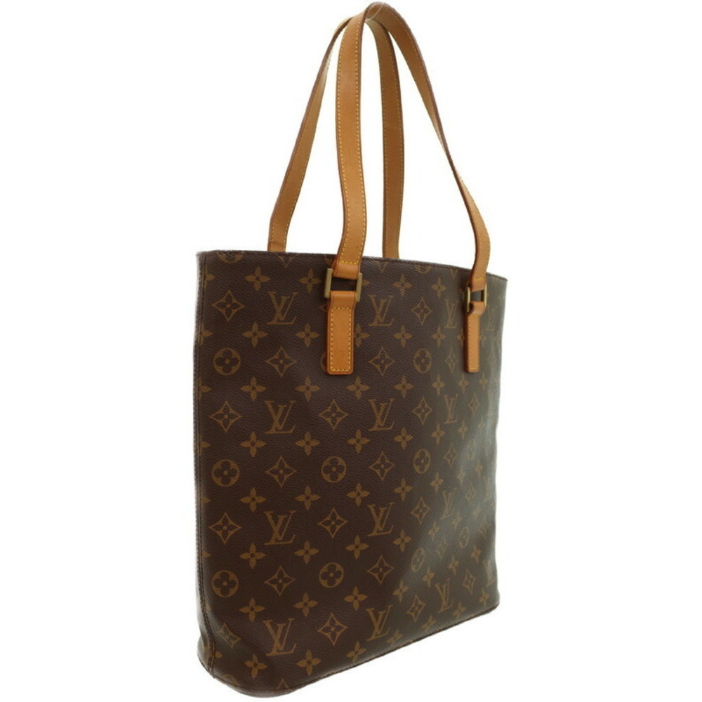 Louis Vuitton Monogram Bag Brown Tote Leather Vavant